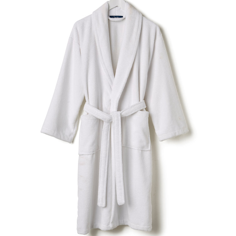 Christy Cotton Blend Velour MidCalf Bathrobe with Pockets Wayfair.co.uk